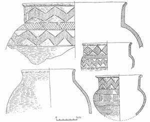 Керамика атликасинского периода с поселения Васильсурск