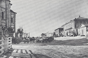 Торговая площадь посада Дубовки, 1895